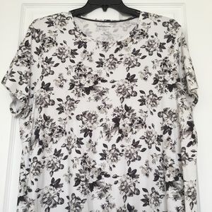 Croft & Barrow gray floral shirt - size 3X